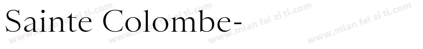 Sainte Colombe字体转换